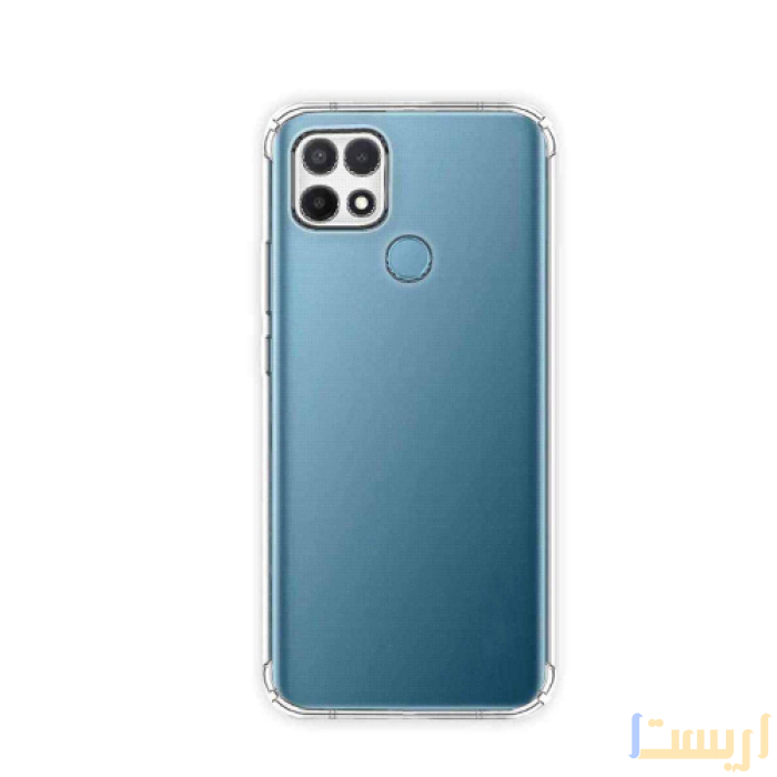 ⁦جراب شفاف لهاتف Oppo A15 مقاوم للصدمات والخدوش مقاس 6.52 انش مع رسومات خفيفة⁩ - الصورة ⁦3⁩