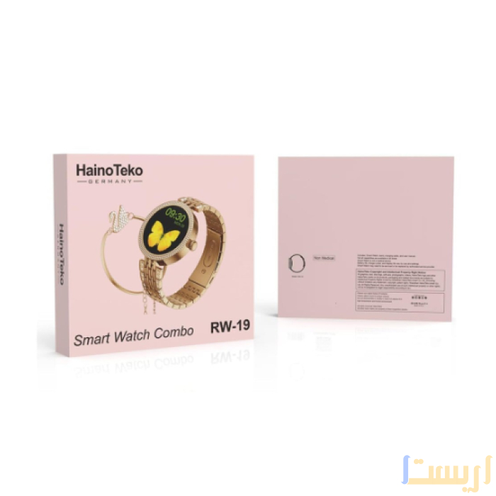⁦ساعة سمارت Haino Teko RW19، مللي45 ، تدعم المكالمات، مزايا صحية ورياضية، متوافقة مع أندرويد و آيفون، للنساء ذهبي⁩ - الصورة ⁦3⁩